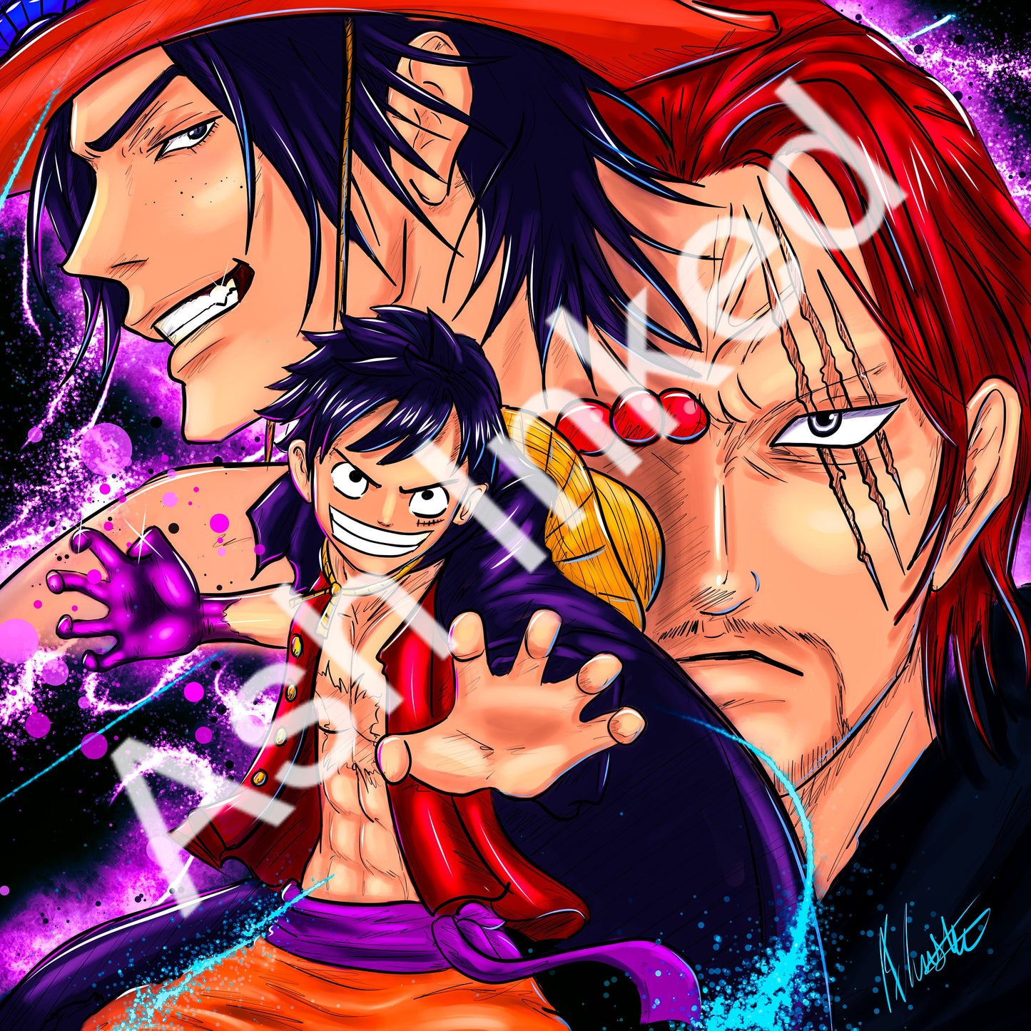 Luffy X Ace X Shanks