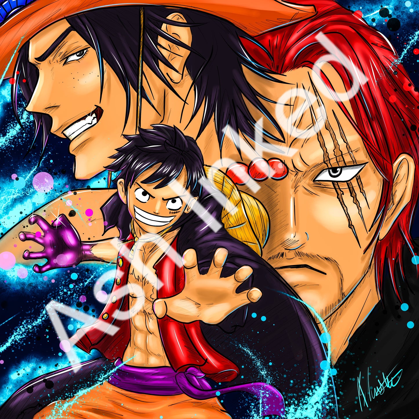 Luffy X Ace X Shanks