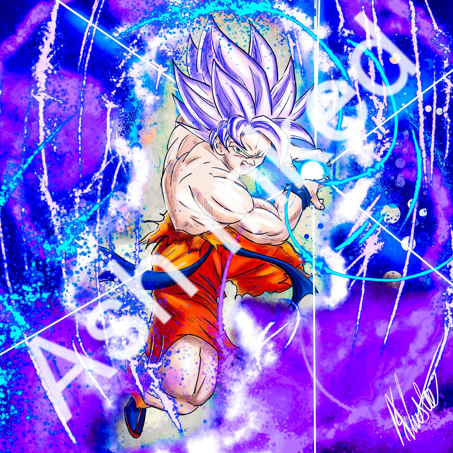 Goku Kamehameha Ultra Instinct