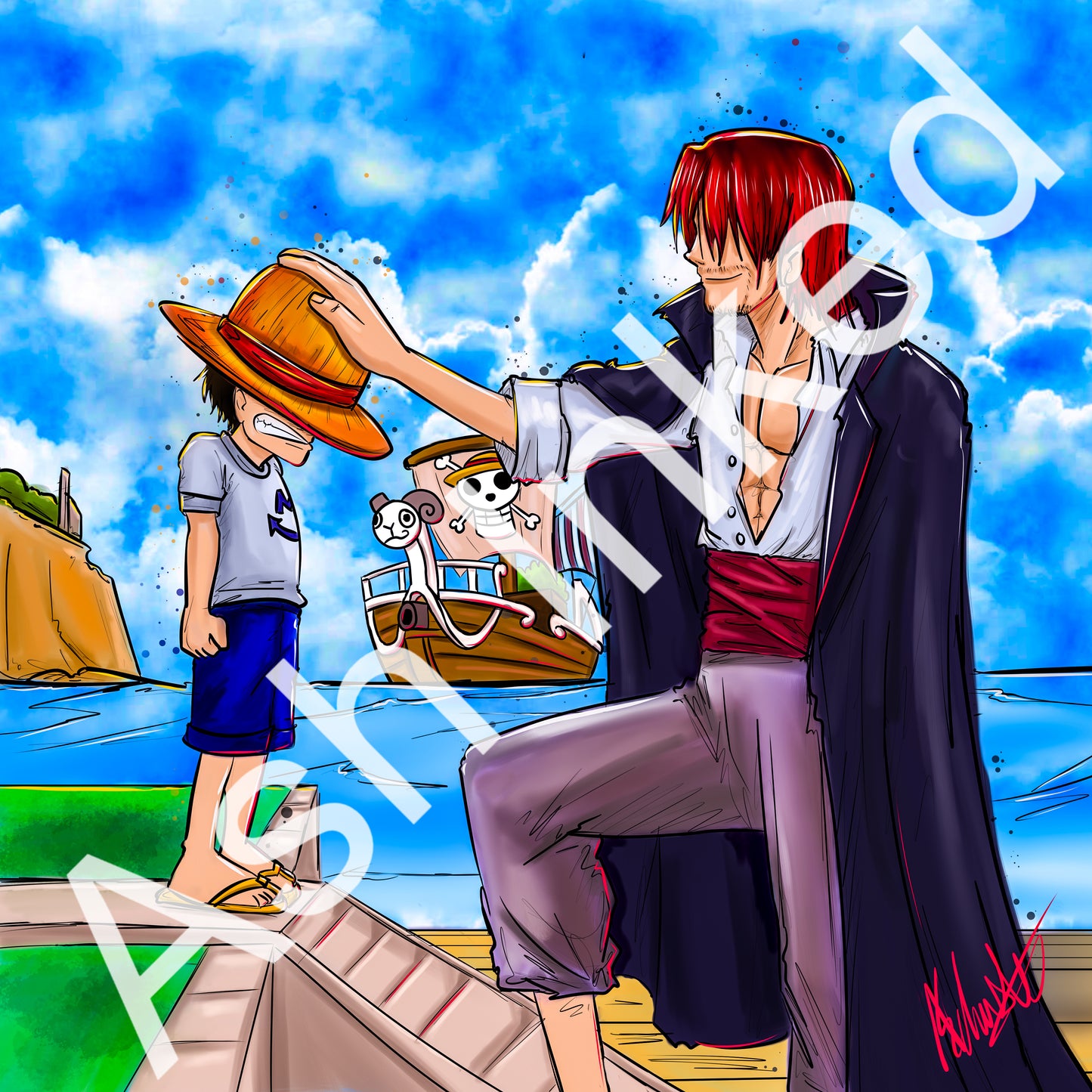 Luffy X Shanks